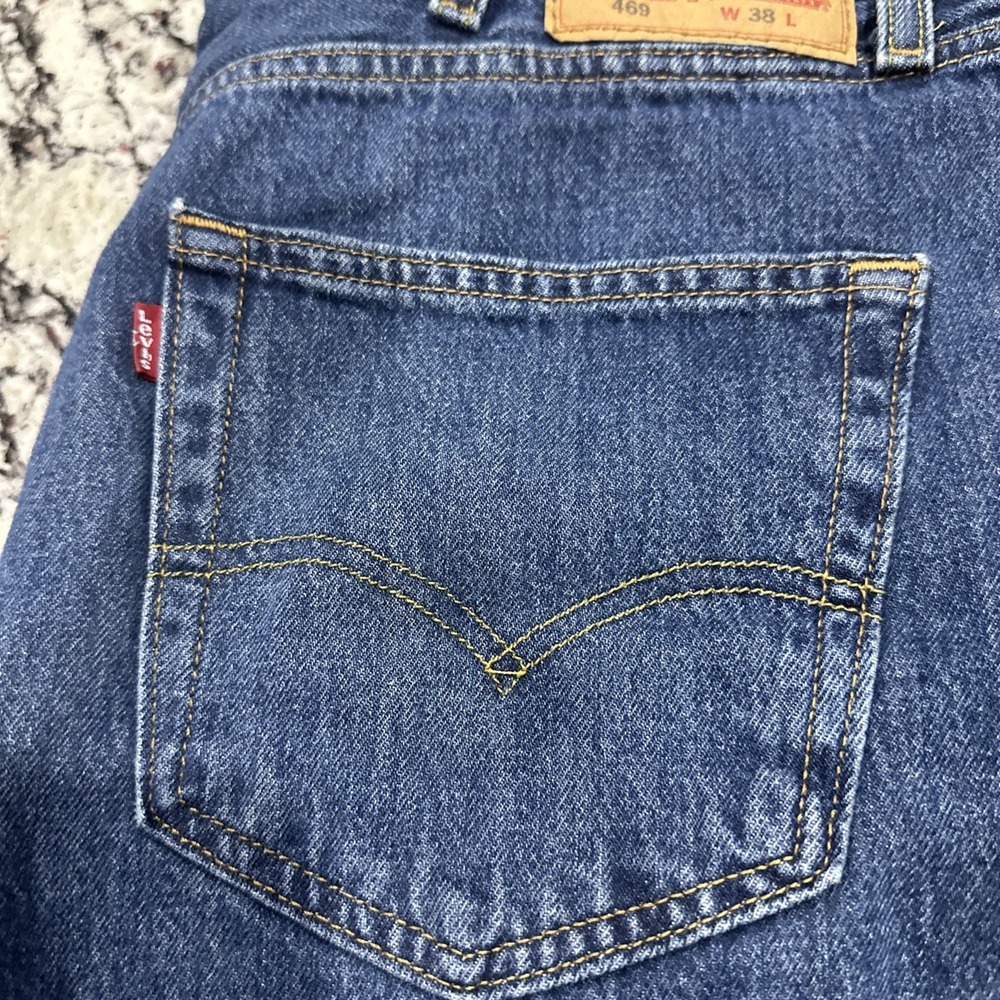 Levis 469 Denim Shorts Mens Size 38 Blue - Picture 2 of 8